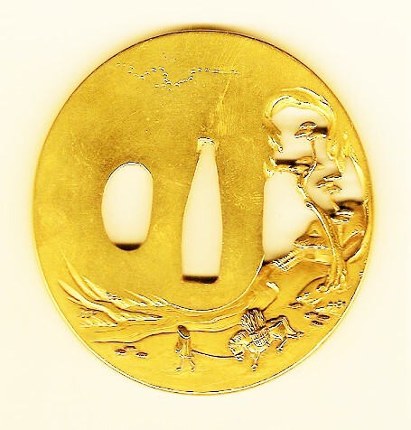 Tsuba before repatinating.jpg