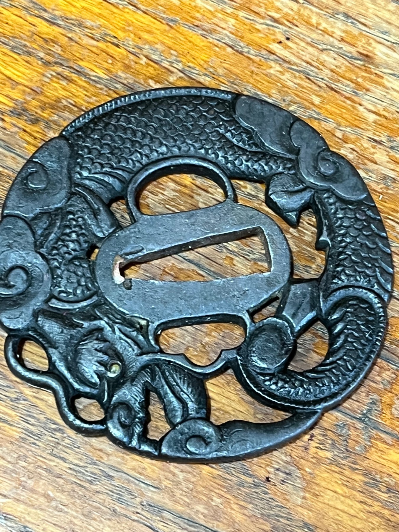 Tsuba with dragon - Tosogu - Nihonto Message Board